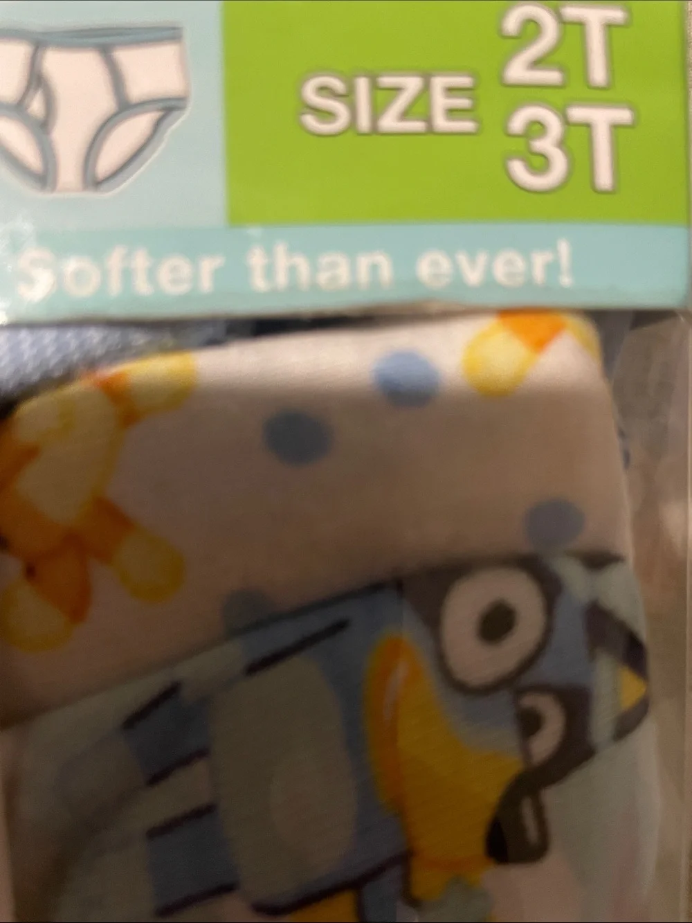 Kids Briefs 7-Pack - Blue and Yellow Designs (Size 2T-3T)
